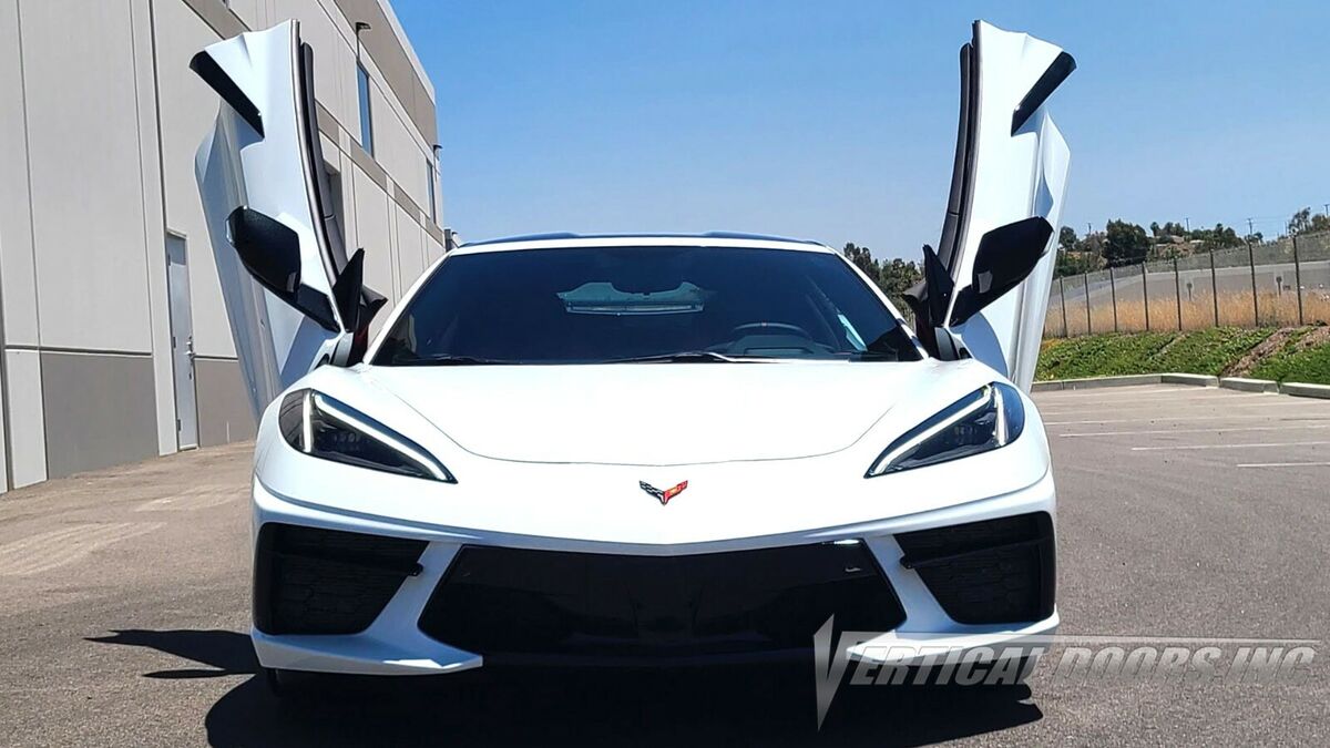 Chevrolet Corvette C8 from California featuring vertical lambo door co –  Vertical Doors, Inc.