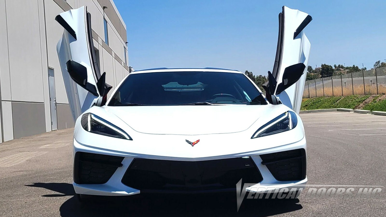 Chevy Corvette C8 2020-2026 Vertical Doors INC. Bolt on Lambo Door Kit -IN STOCK