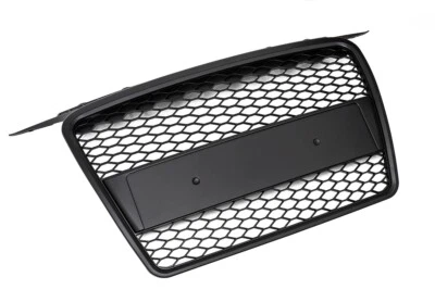 Calandre Grille Nid Abeille Noir Mat Sans Sigle compatible avec Audi A3 8P Sport - Photo 1/2
