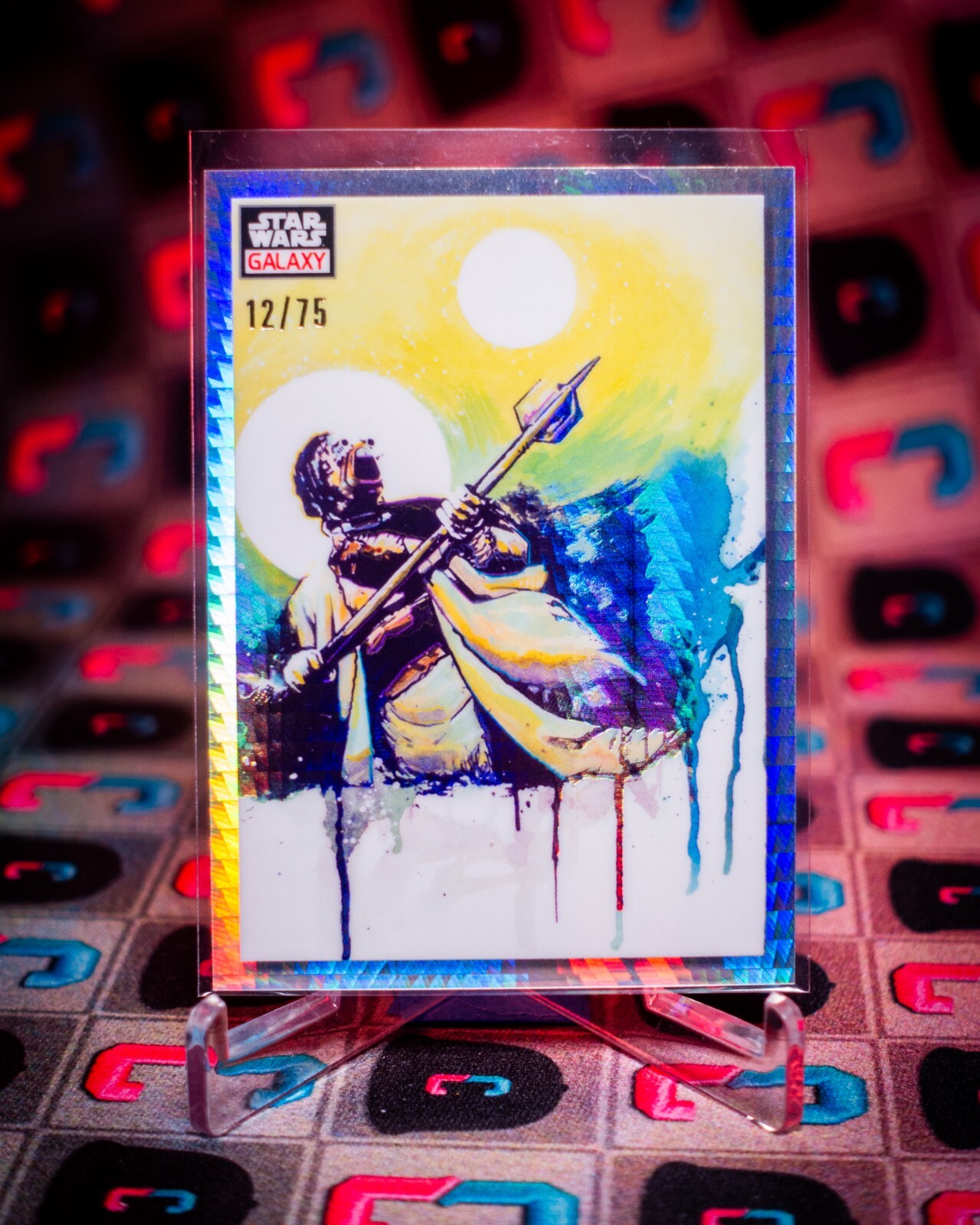 2023 Topps Chrome Star Wars Galaxy #53 Tusken Under Twin Suns Prism /75