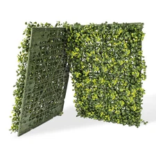 18"x12" Artificial Ivy Mats Wall Hedge With Hard Panel for Indoor Outdoor Decor