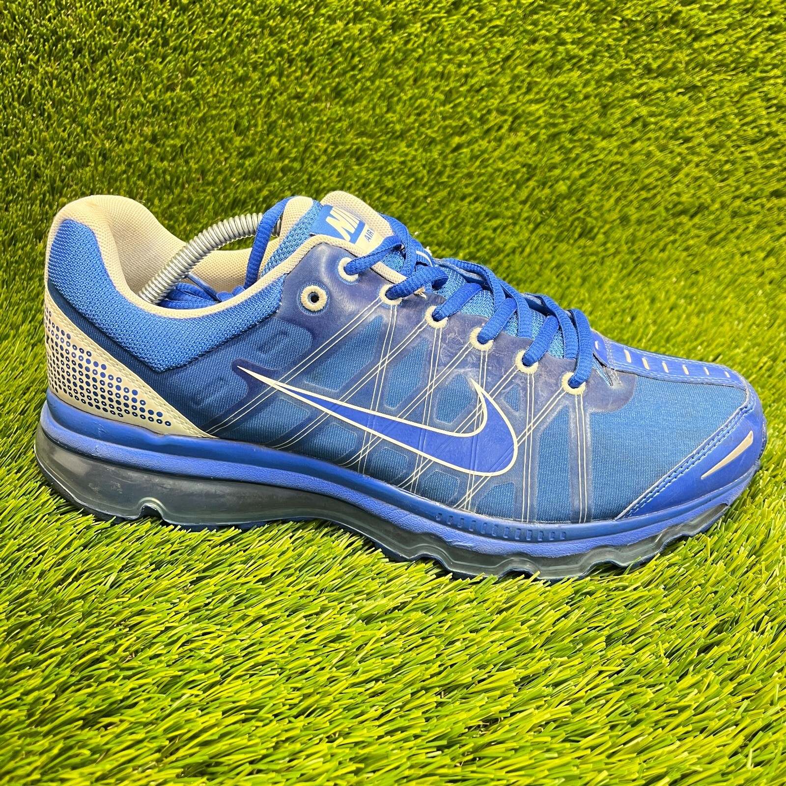 Nike Air Max+ 2009 Mens Size 11.5 Blue White Athletic Running Shoes Sneakers