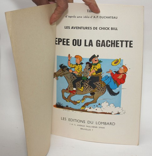 Chick Bill par Tibet L'ÉPÉE OU LA GACHETTE 1969 Oversize TPB French AP Duchateau - Imagen 5 de 7