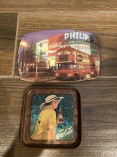 Mini plateaux vintage Coca Cola ~ plateau à bibelots Piccadilly Circus