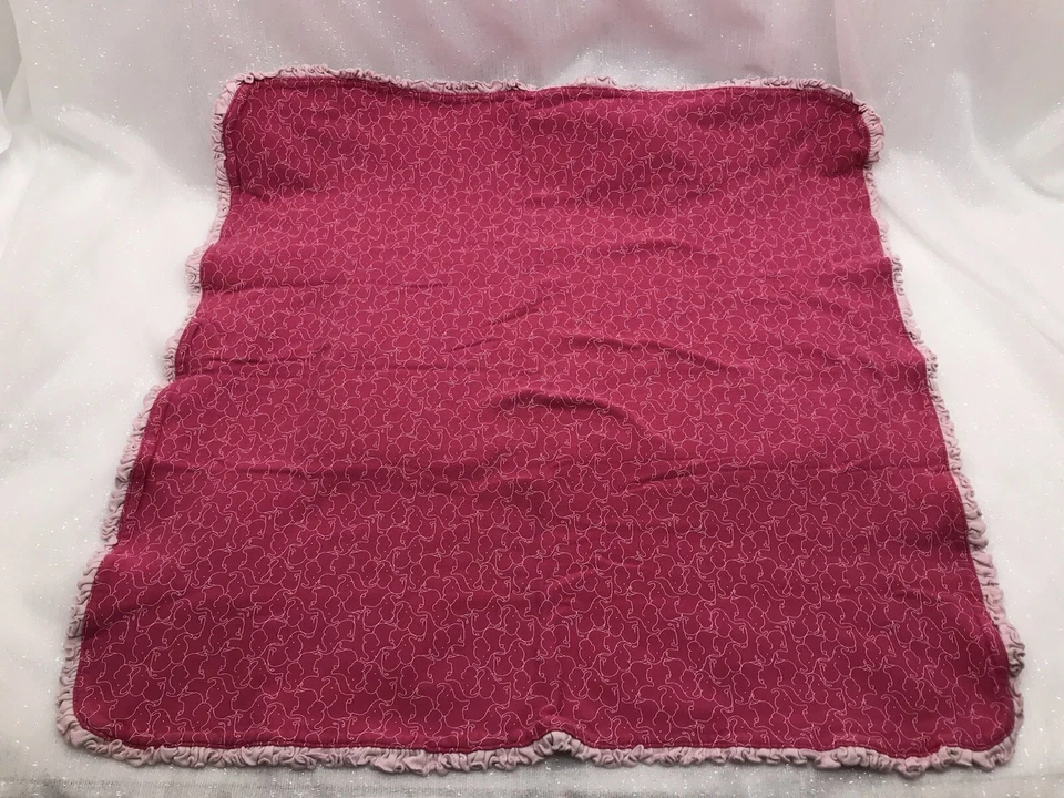 Manta bebé elefante borde con volantes tejido rosa oscuro Carters Child of Mine Foto 3 de 4