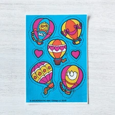 Vintage Mark 1 Scratch And Sniff Iron-On Patches, Air Balloons Fruity Scent 1983