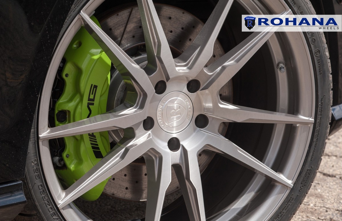 20” ROHANA RFX2 BRUSHED TITANIUM CONCAVE WHEELS FOR MERCEDES 