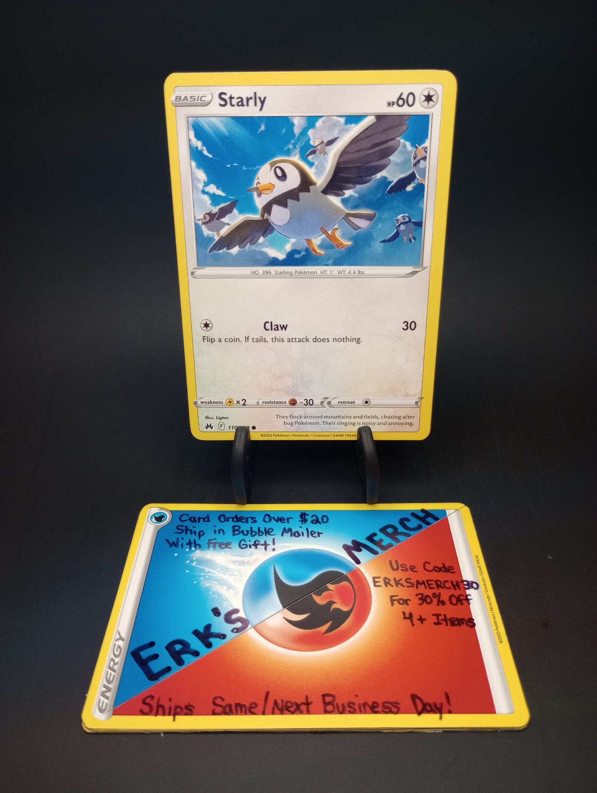 Starly Crown Zenith 110/159 NM Regular Common Pokemon Card 