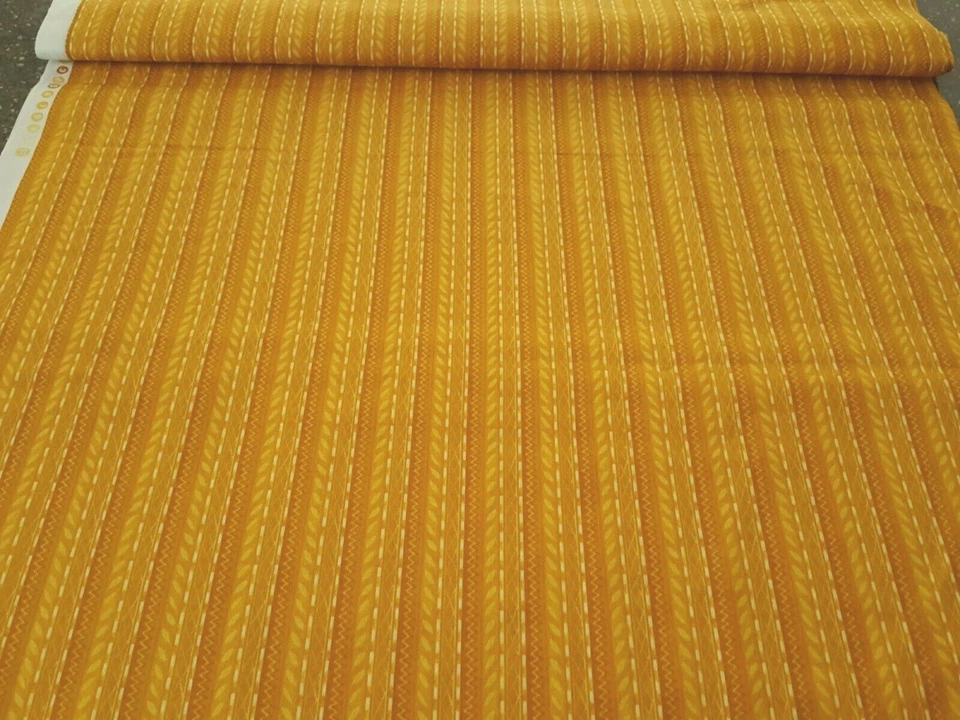 18" Stripe Julia Cairns Quilting Treasures African Tonal Gold / Golden Yellow - Image 3 of 3