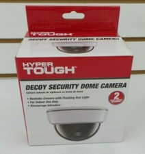 Hyper Tough Decoy Security Dome Camera Flashing Red Light Indoor Use Only
