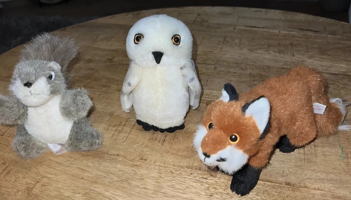 American Girl Doll Lanie Wildlife Set OWL SQUIRREL FOX Plush Animals Retired