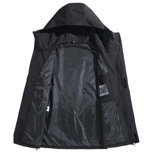 12XL Plus Size Windbreaker Men's Waterproof Jacket Outdoor Outerwear hoodie Coat - Picture 5 of 12