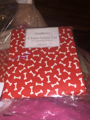 PRECUT 1-YARD FABRIC by Create It: Yard Bones Design - 100% Cotton