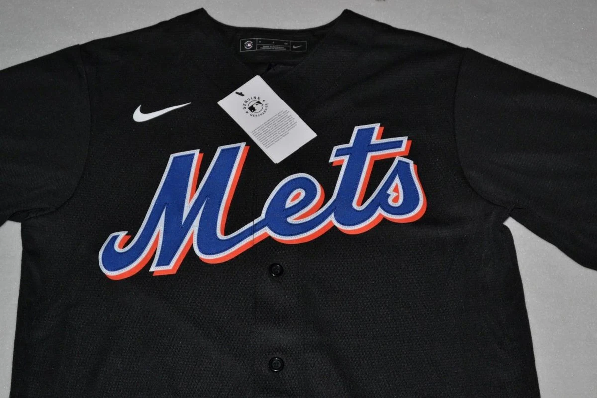 Men's Nike Francisco Lindor Black New York Mets 2022 Alternate Replica Player Jersey