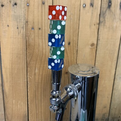 Casino Dice Beer Keg Kegerator TAP HANDLE Craps Las Vegas Hard Rock Wildhorse