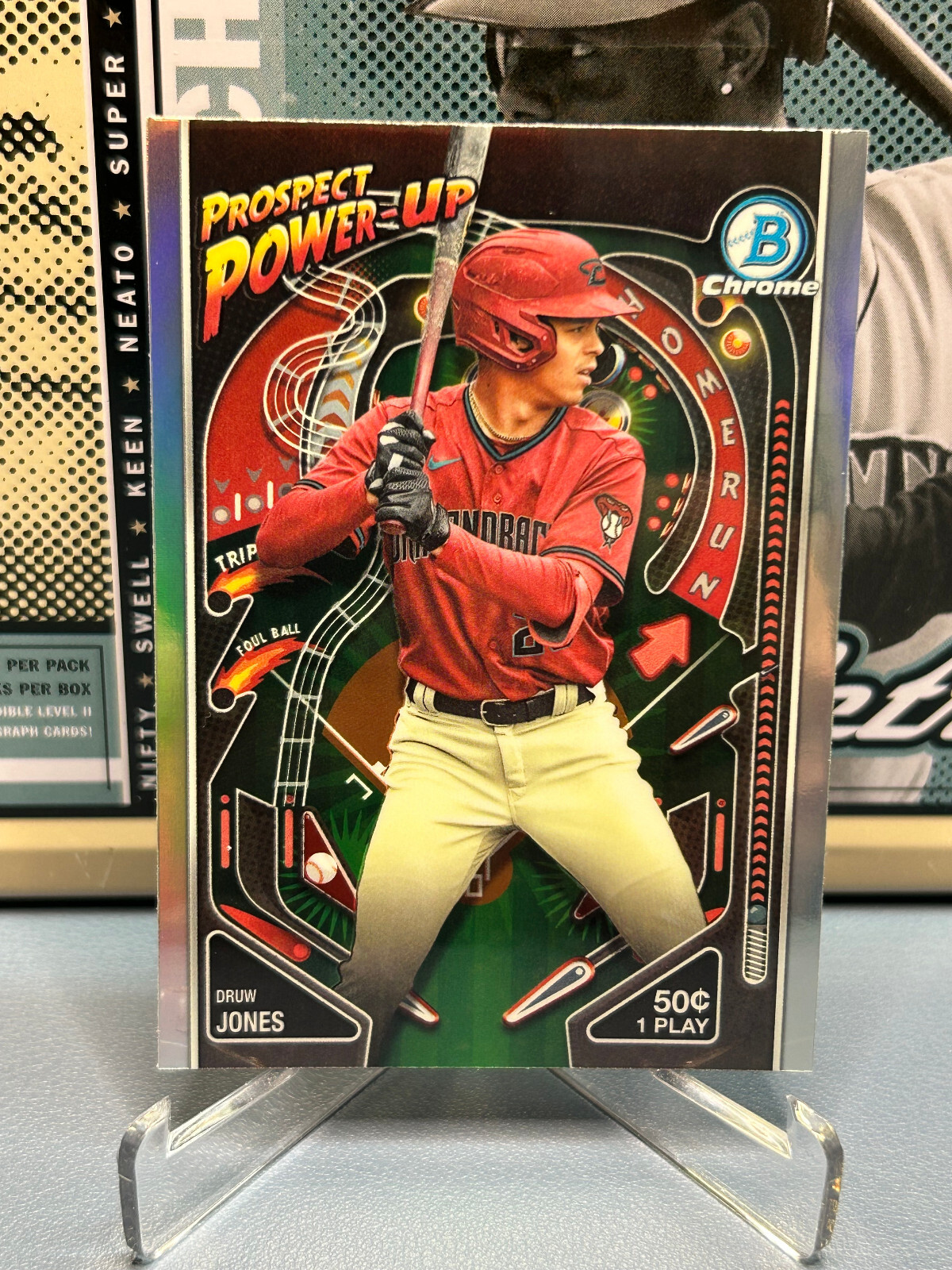 2024 Bowman Chrome Prospect Power-Up #PP-4 Druw Jones