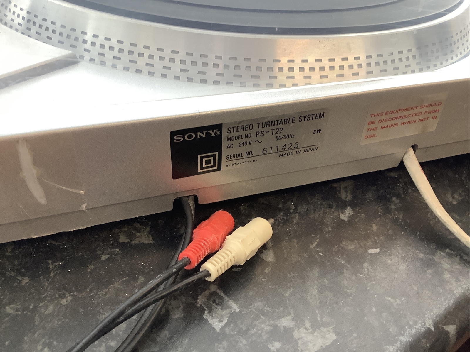 Sony PST22 SemiAutomatic Direct Drive Turntable , Needs Cartridge/ Stylus eBay