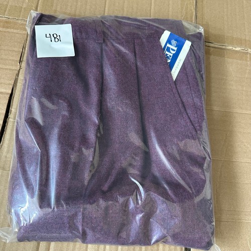 Pantalones Pendleton 100 % lana virgen borgoña púrpura talla 16 traje de negocios nuevos con etiquetas - Imagen 10 de 10