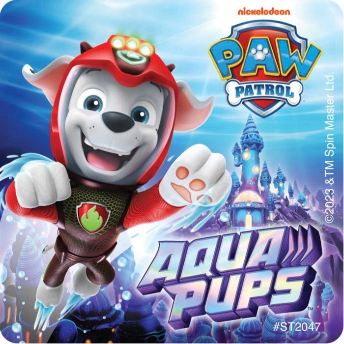 Pegatinas Paw Patrol x 5 - Favores de fiesta de cumpleaños - Ideas de fiesta Paw Patrol Aqua Foto 4 de 4