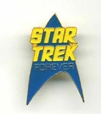 Vintage Star Trek: Forever Cloisonne Pin- Blue Command Logo (TRK-0040)