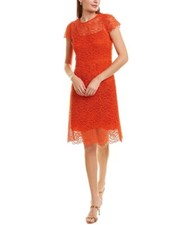 Elie Tahari Women Elissa Sheath Dress Agave Lace NWT $ 448.00 Size US 4 Small