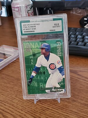 2000 Crown Royale Final Numbers Sammy Sosa AGS 10.0 Gem Mint