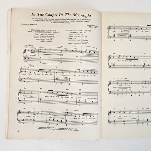 Vintage October 1984 Easy Organ Sheet Music Magazine Golden Oldies - Picture 6 of 12