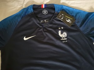 Détails Sur Maillot Equipe De France 2 Etoiles Neuf Taille L