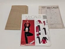McCalls Yoga Spa Essentials Jacket/Top/Pants/Skirt/Bag #4261 Size Z (L-XL) Talla