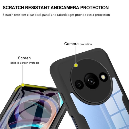 For Xiaomi Redmi A3, Luxury Hybrid Armor Full Cover Soft Screen Protector Case - Picture 7 of 20