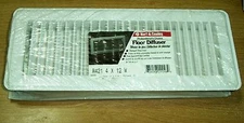 HART & COOLEY FLOOR DIFFUSER 4" X 12" R421 NIP WHITE