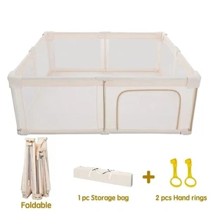 Foldable Baby Playpen Portable Fence Baby Activity Playground