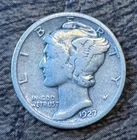 1927 P Mercury Dime Circulated Uncertified US Coin