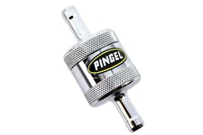 Pingel Inline Fuel Filter Chrome fits Harley Davidson