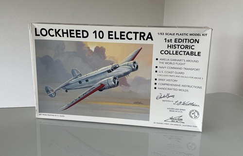 William Bros 53198 Lockheed 10 Electra Open Box Model Airplane Kit 1/53