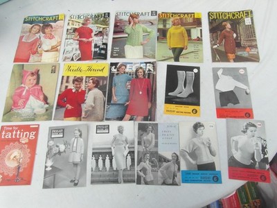 Vintage 60er Jahre Nähen Stricken STITCHCRAFT / NADEL UND FADEN / PASSAP Konvolut