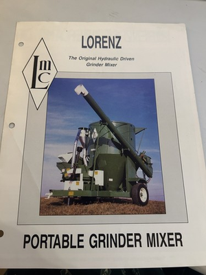 #ad LORENZ HYDRAULIC DRIVEN GRINDER MIXER PORTABLE MODEL 1020 1250 1600 BROCHURE $9.93