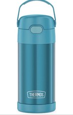 Thermos 12oz Funtainer Kids Water Bottle, Teal Stainless Steel, Box Of 6