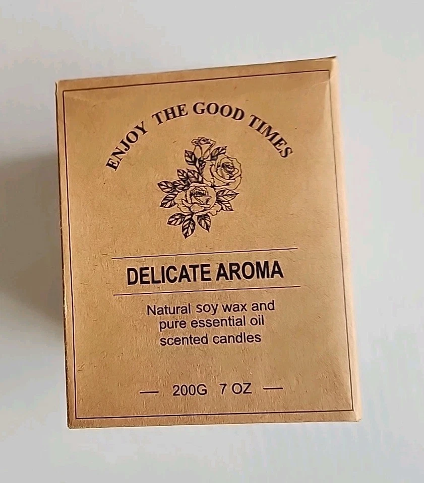 Vela de cera de soja natural aroma delicado lavanda 7 oz - Imagem 2 de 4