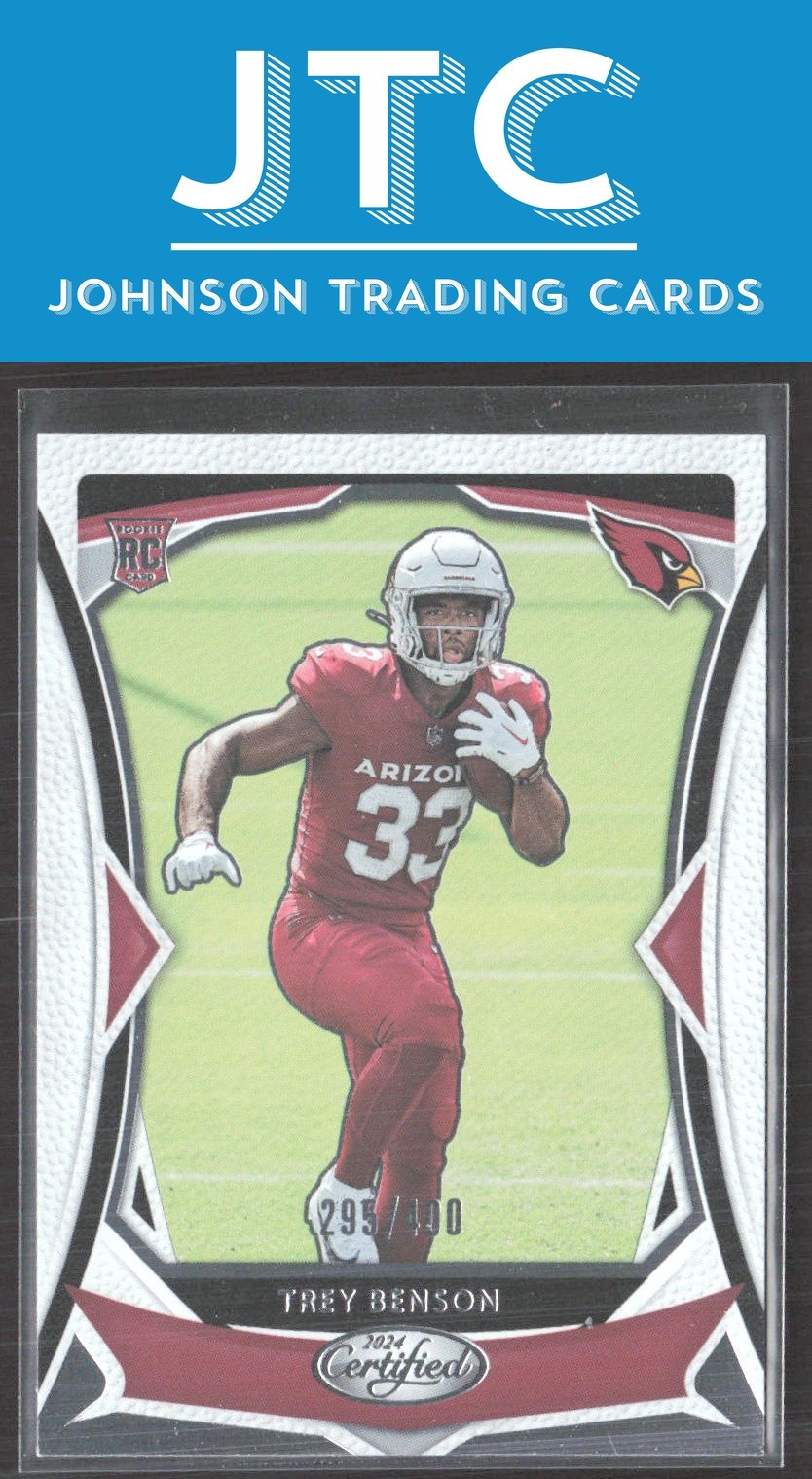 2024 Panini Certified Trey Benson RC Arizona Cardinals Rookie #295/400