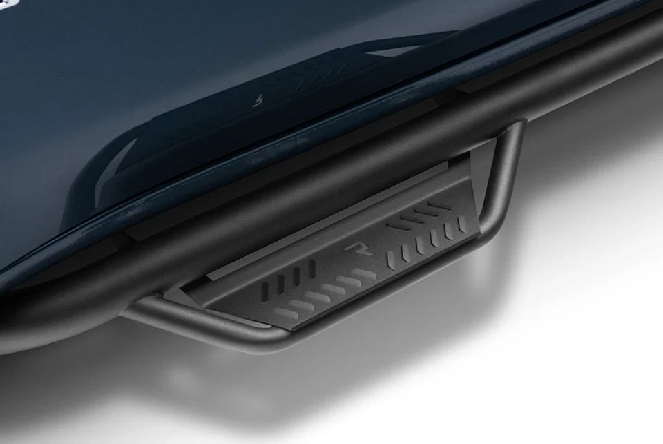 For Chevy Silverado 2500 HD 20-25 3" Podium Cab Length Black Round Side Steps - Imagem 3 de 4