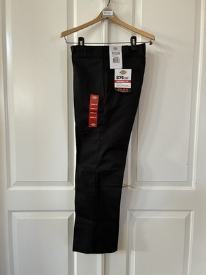 Dickies Pants Mens 30x30 Black 874 Original Fit Work Wrinkle Resistant Workwear