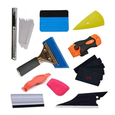 11 Pcs New Window Tinting Tools Kit Set Car Vinyl Wrap Application Film Squeegee