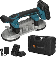 Tile Installation Tool Vibration Machine-Double Suction Cup, 400Kg Adsorption Ha