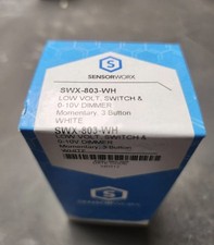 Sensorworx SWX-803-WH, Low Volt Switch, 0-10 Dimmer, White
