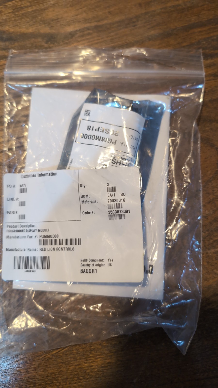 RED LION CONTROLS PGMM0D00 Display Module