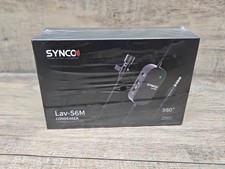 SYNCO Lav-S6M Lavalier Microphone, 3.5mm Audio-Monitor Port Clip-on
