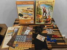 Livingstone Board Game by Playroom Entertainment 2009 Open Box