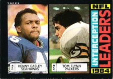 1985 Topps - Interception Leaders  Kenny Easly and Tom Flynn #70 