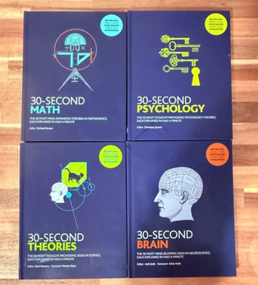 30-Second Science Books Set: Math Psychology Brain Theories Metro Books